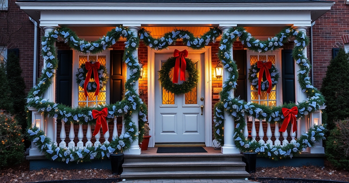 Blue and White Lighting for Long Island Coastal Homes